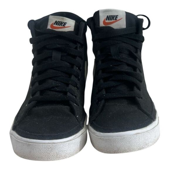 Nike Court Legacy Canvas Mid Women 7 Black White DD0161-001 Athletic Sneakers - Picture 3 of 11